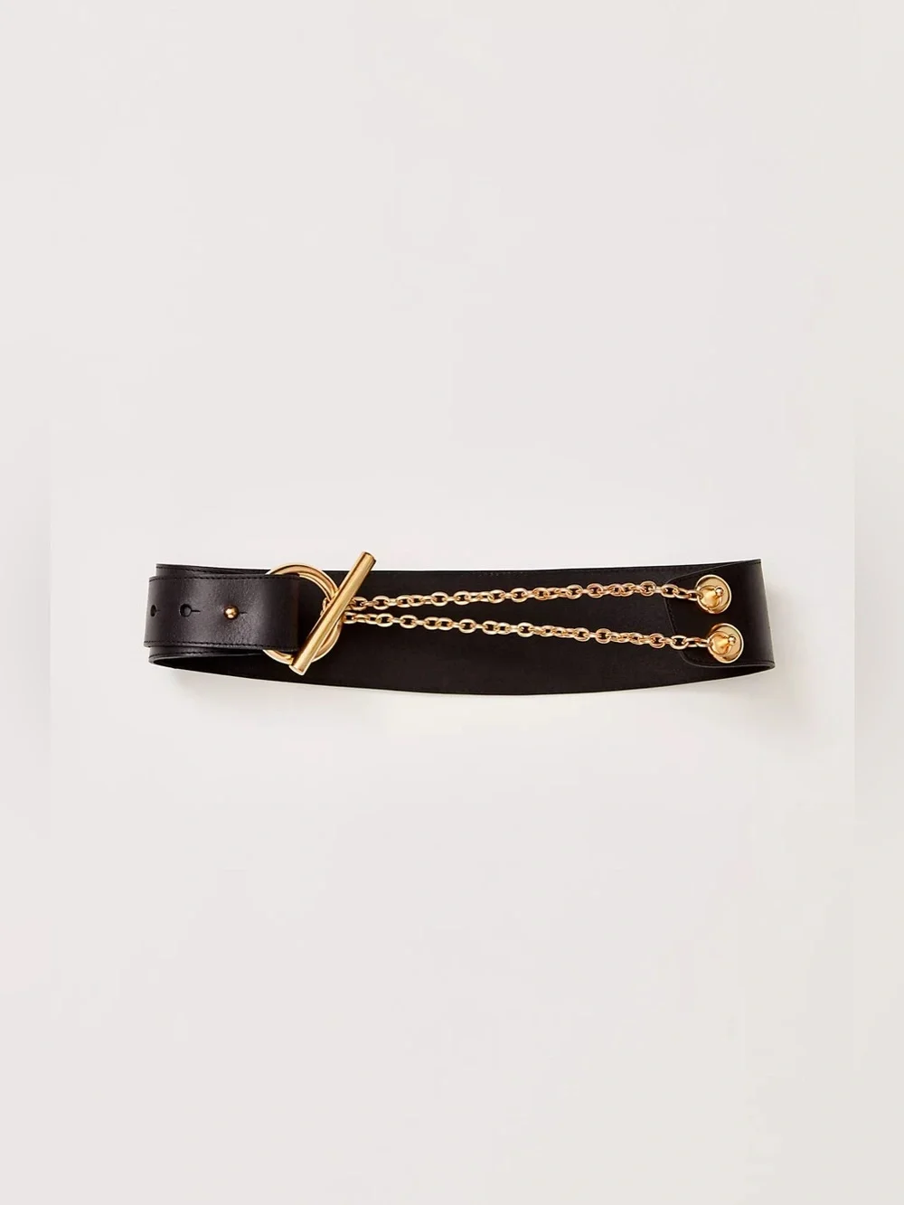 Free People Naomi black leather belt small/medium